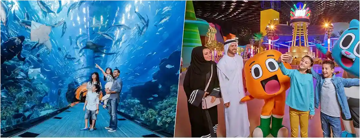 IMG Worlds of Adventure and Dubai Mall Aquarium COMBO