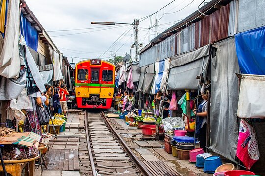Bangkok Floating Market Mae klong Railway and Amphawa Tour