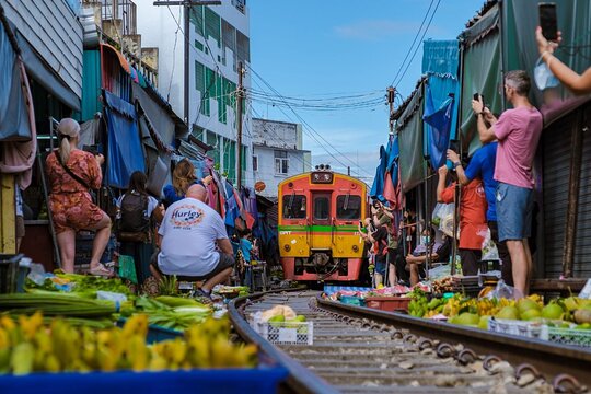 Bangkok Floating Market Mae klong Railway and Amphawa Tour
