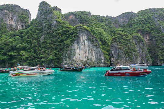 Phi Phi Islands Adventure Day Trip with Seaview Lunch by V.Marine (Shared Transfer)