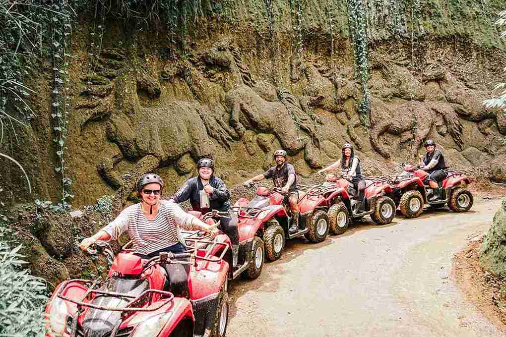 Bali ATV Quad Bike Through Tunnel, Waterfall, White Water Rafting